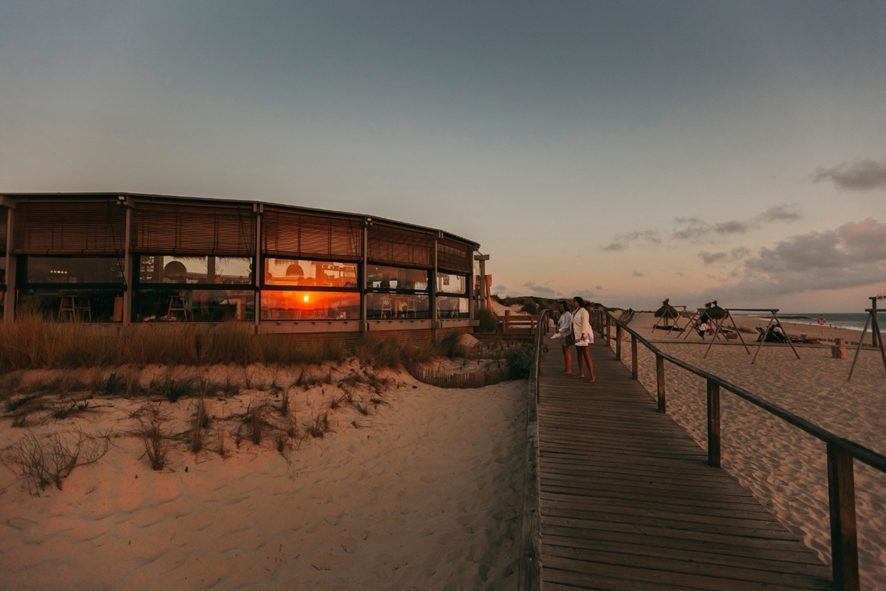 Barra Beach sunset venue exterior